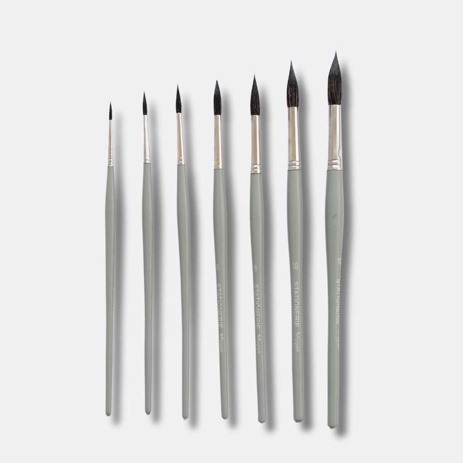Stationerie Round Set of 7 Squirrel Synthetic