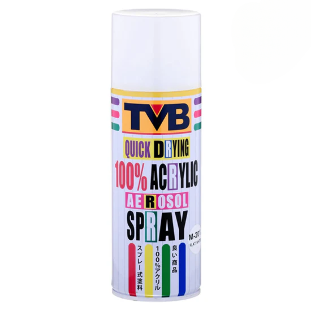 TVB Acrylic Aerosol Spray 400 ml - White