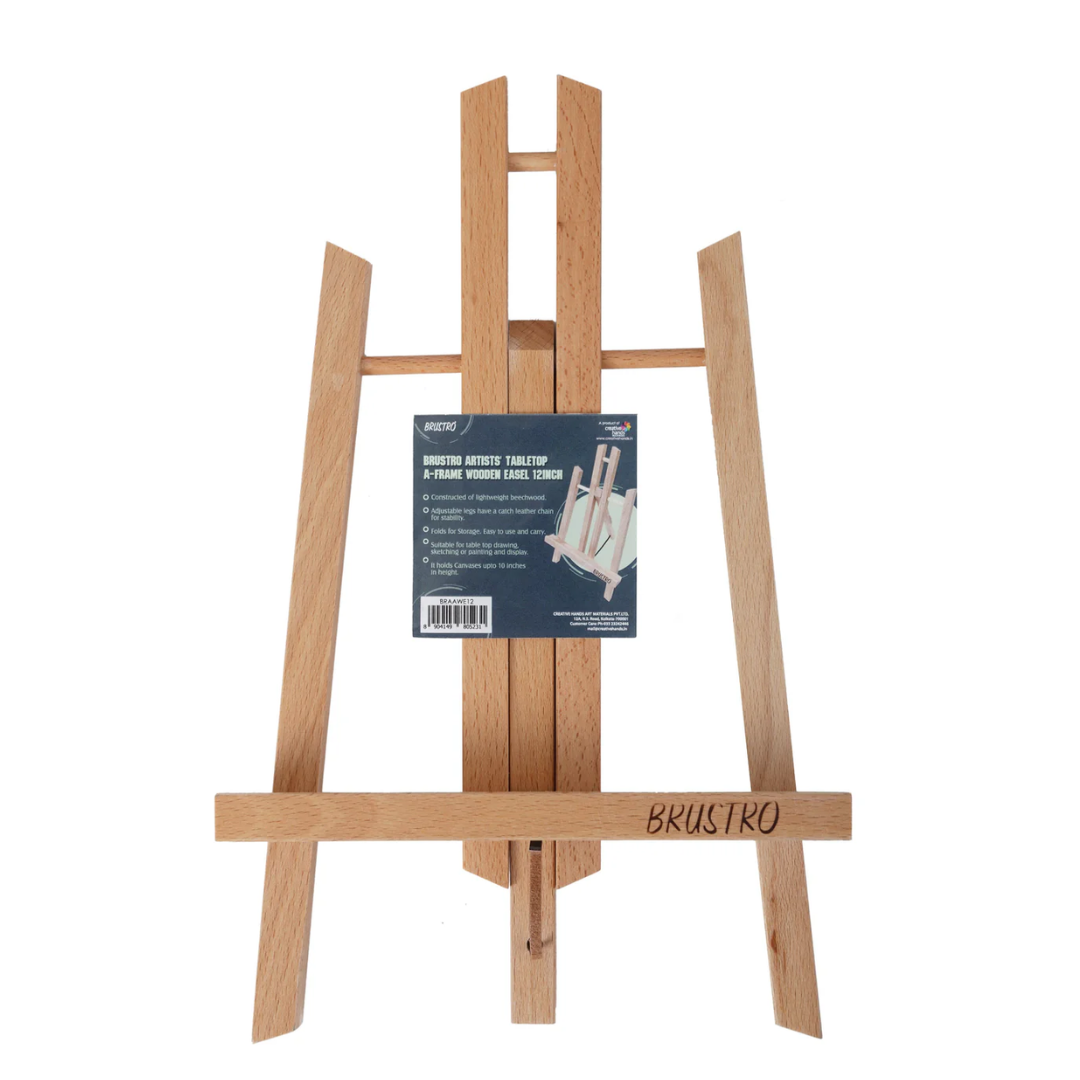 Brustro Artists' Tabletop A-Frame Wooden Easel 12inch
