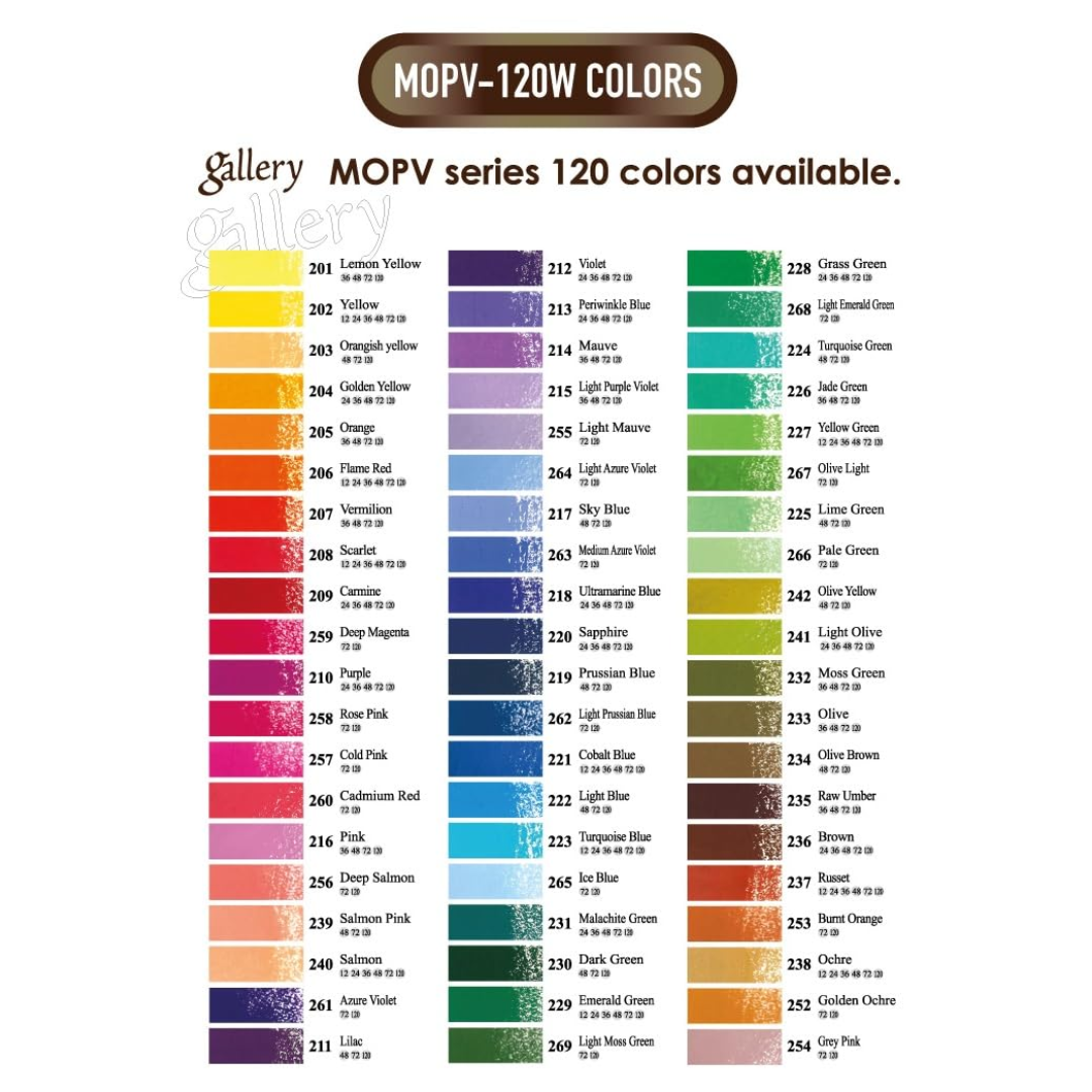 Mungyo Gallery Soft Oil Pastels Wood Box Set of 120 Multi Colors