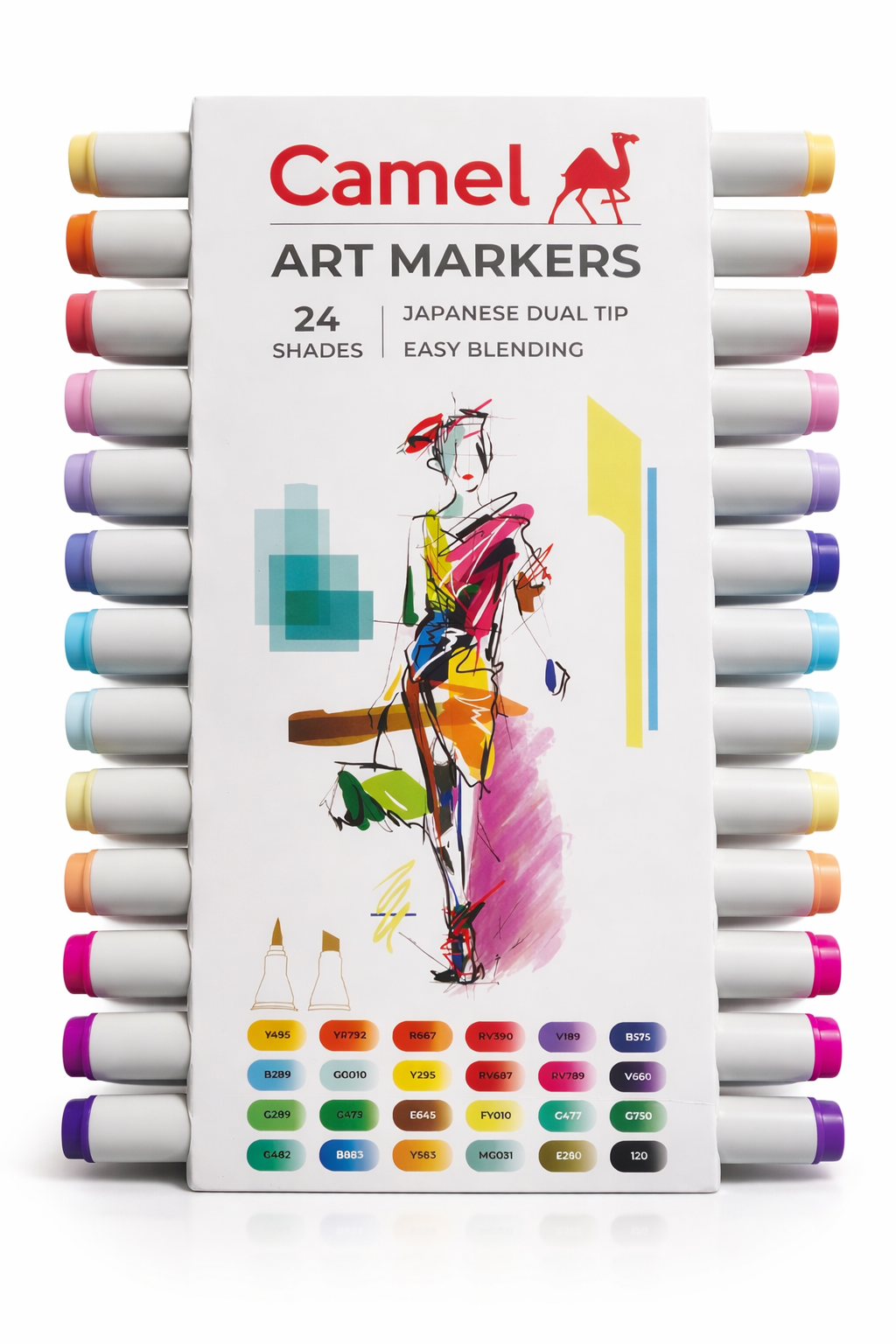 Camel Art Markers (Pack of 24 Shades)
