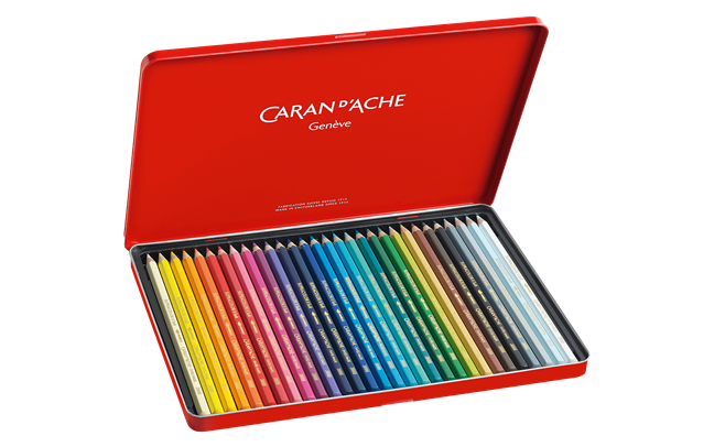 Caran d'Ache Supracolor Soft Aquarelle Pencils, 30 Shades