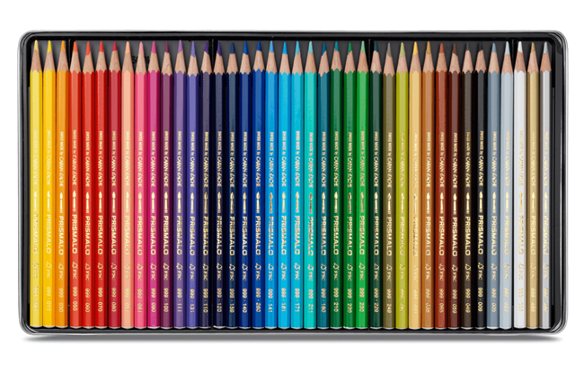 Caran d'Ache Prismalo Aquarelle Colour Pencils, 40 Shades