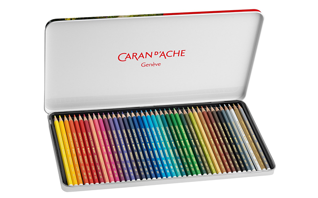 Caran d'Ache Prismalo Aquarelle Colour Pencils, 40 Shades