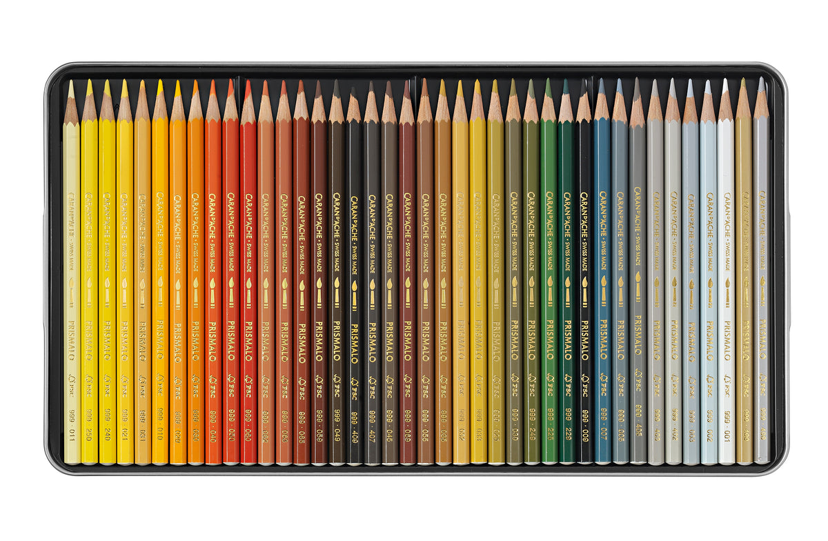 Caran d'Ache Prismalo Aquarelle Colour Pencils, 80 Shades