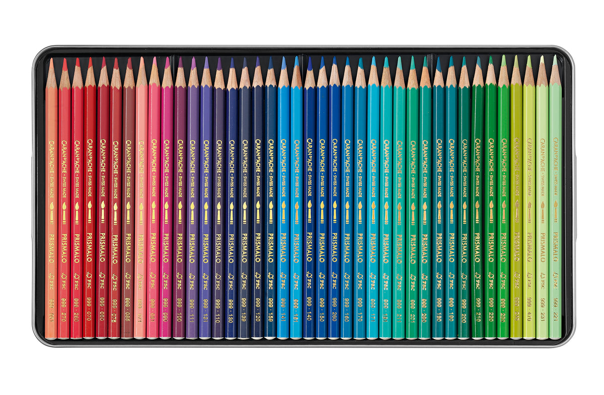 Caran d'Ache Prismalo Aquarelle Colour Pencils, 80 Shades