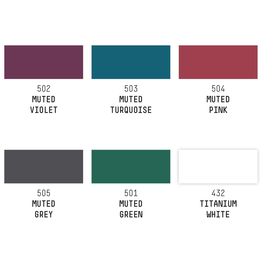 Liquitex Professional Acrylic Ink! Muted Collection Plus White 6 Piece Set