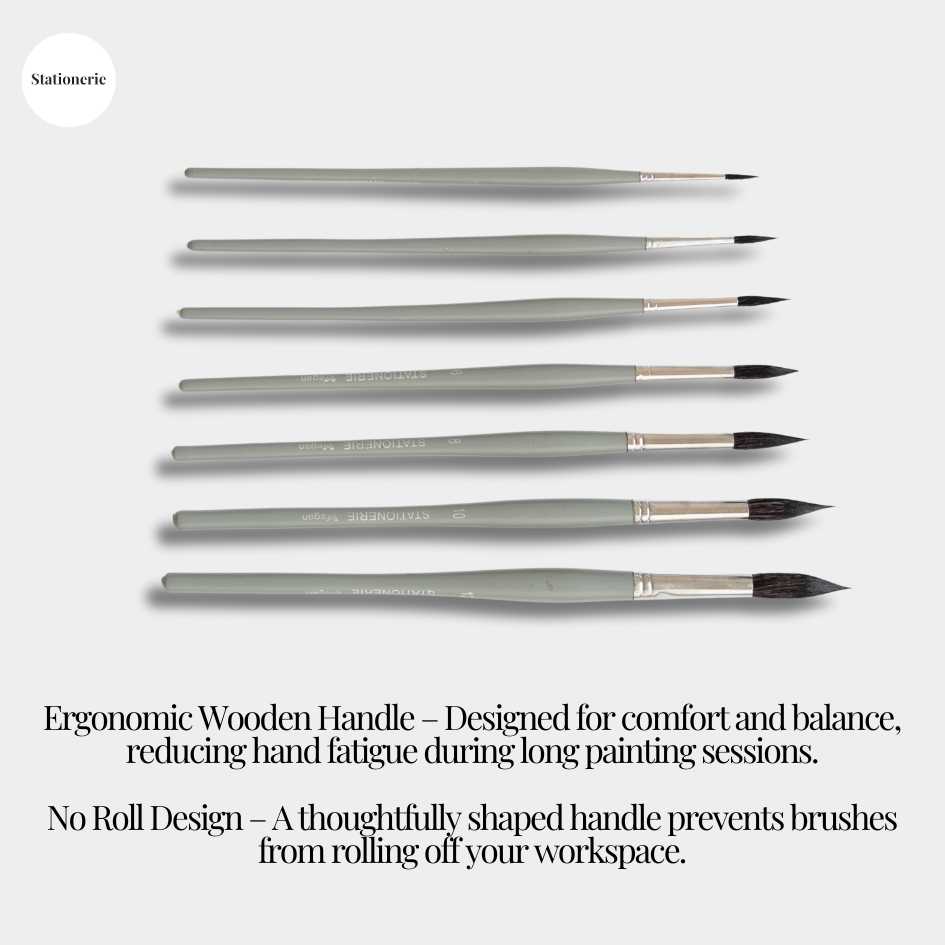 Stationerie Round Set of 7 Squirrel Synthetic