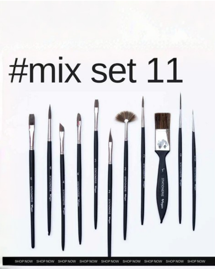 Stationerie Mix Media Brush Set 11