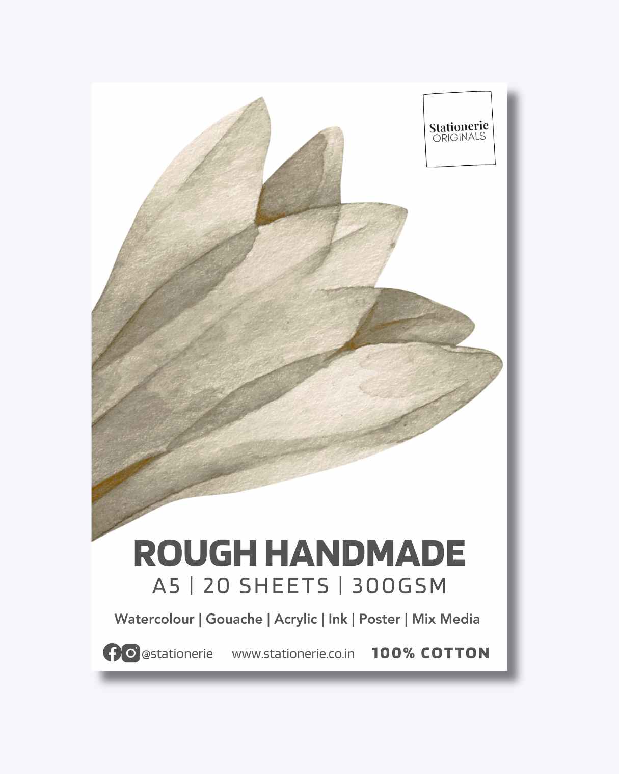 Stationerie Rough Handmade A5 300gsm 20 Sheets