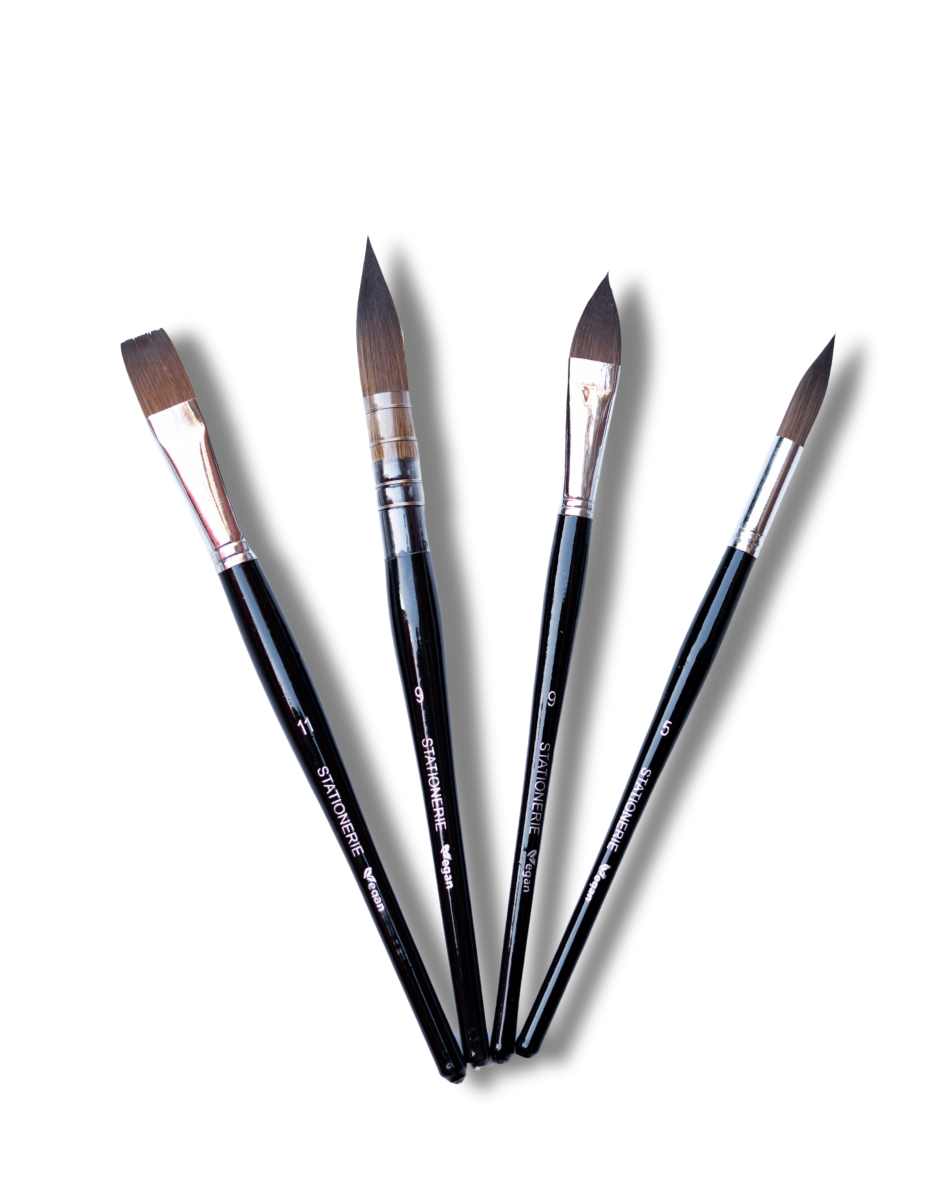 Stationerie Pure Kolinsky Synthetic Wash Mop Set Of 4