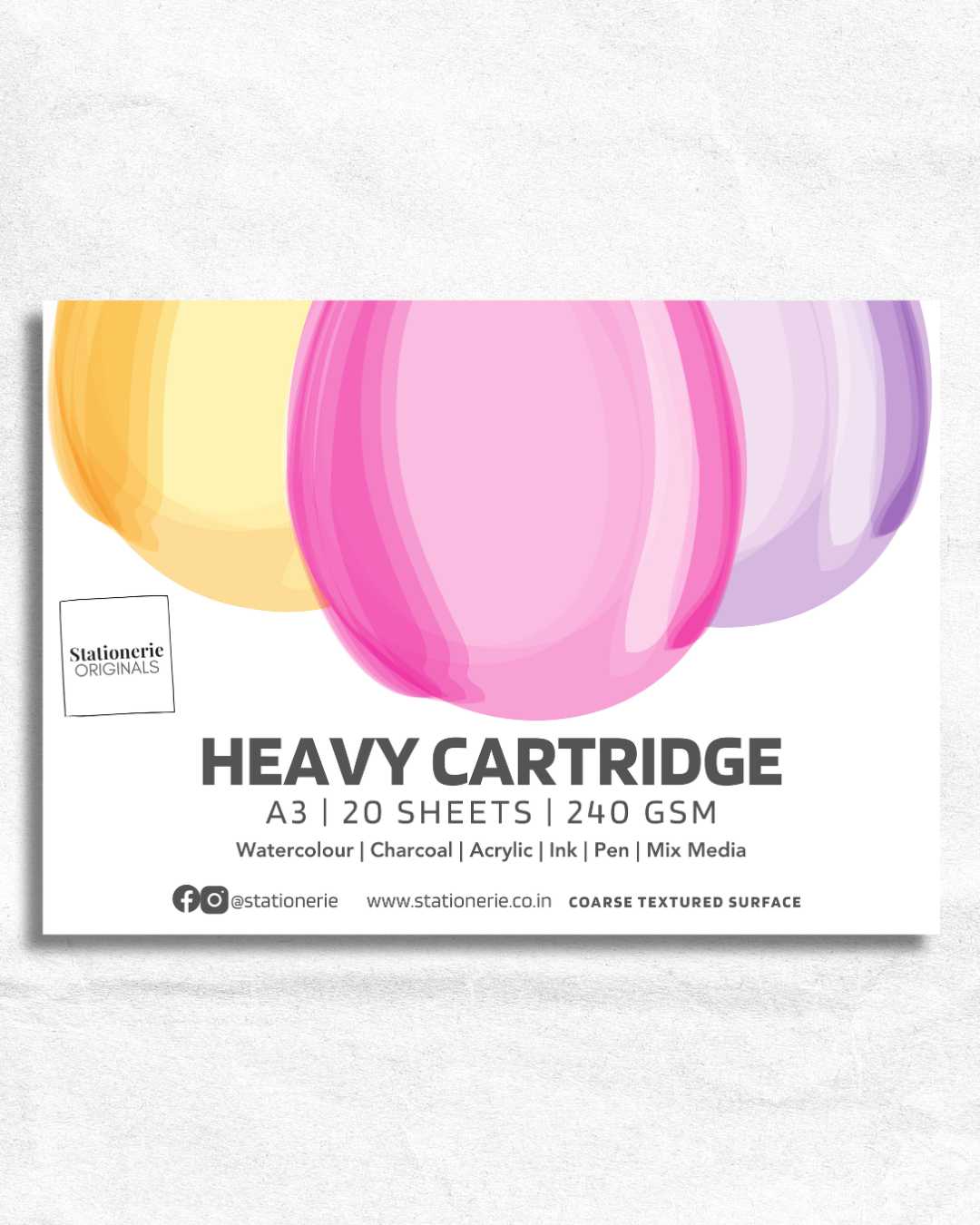 Stationerie Rough Handmade A3 240gsm 20 Sheets