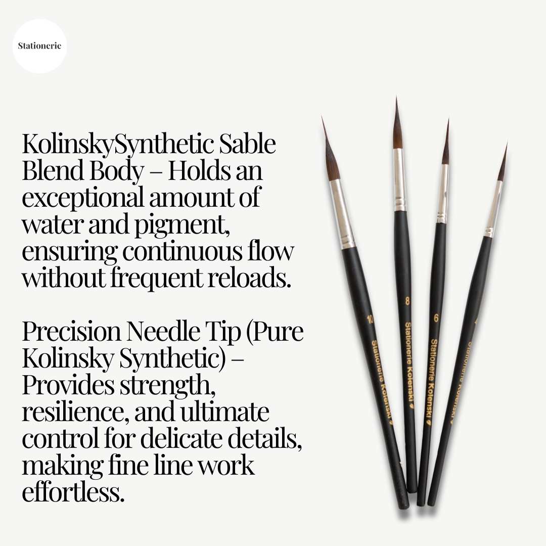 Stationerie Extended Needle Point Liner Set Of 4