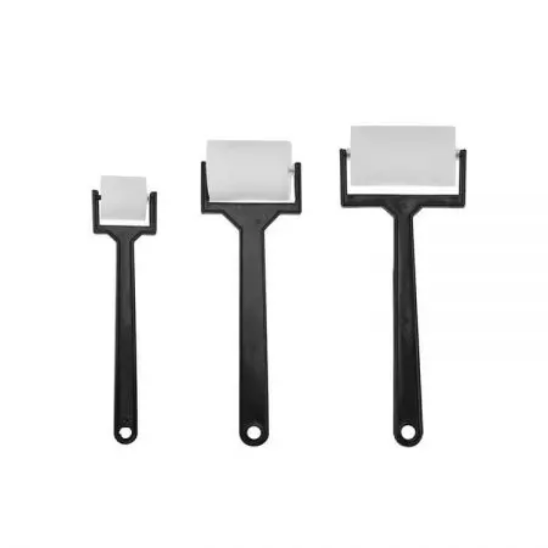 Stationerie White Sponge Paint Roller Brushes Set Of 3