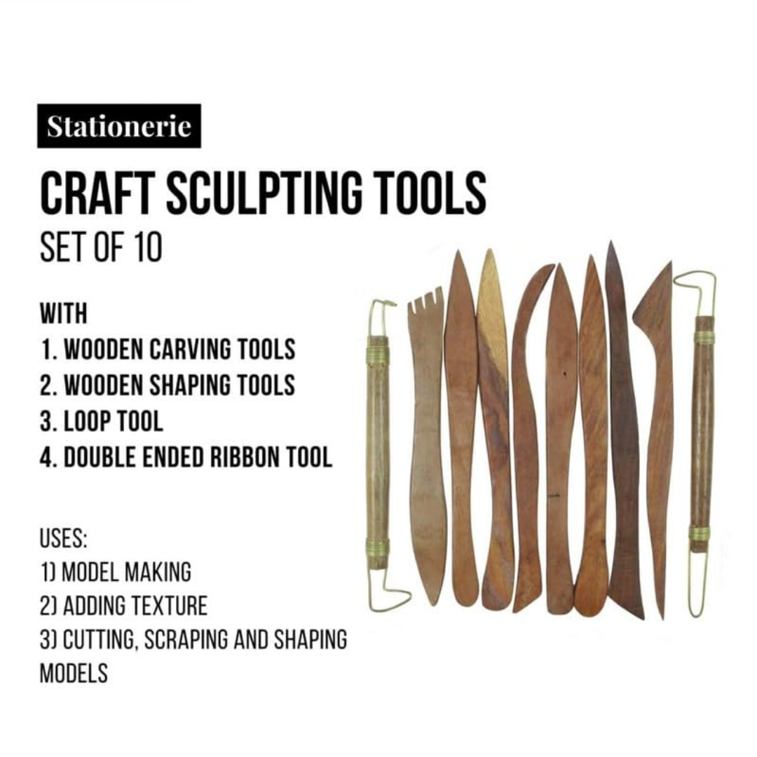 Stationerie Clay Modelling Tools Set Of 10