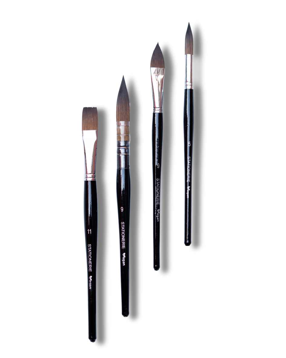 Stationerie Pure Kolinsky Synthetic Wash Mop Set Of 4