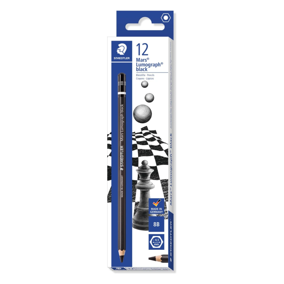 Staedtler Mars Lumograph 8B   Pack of 12