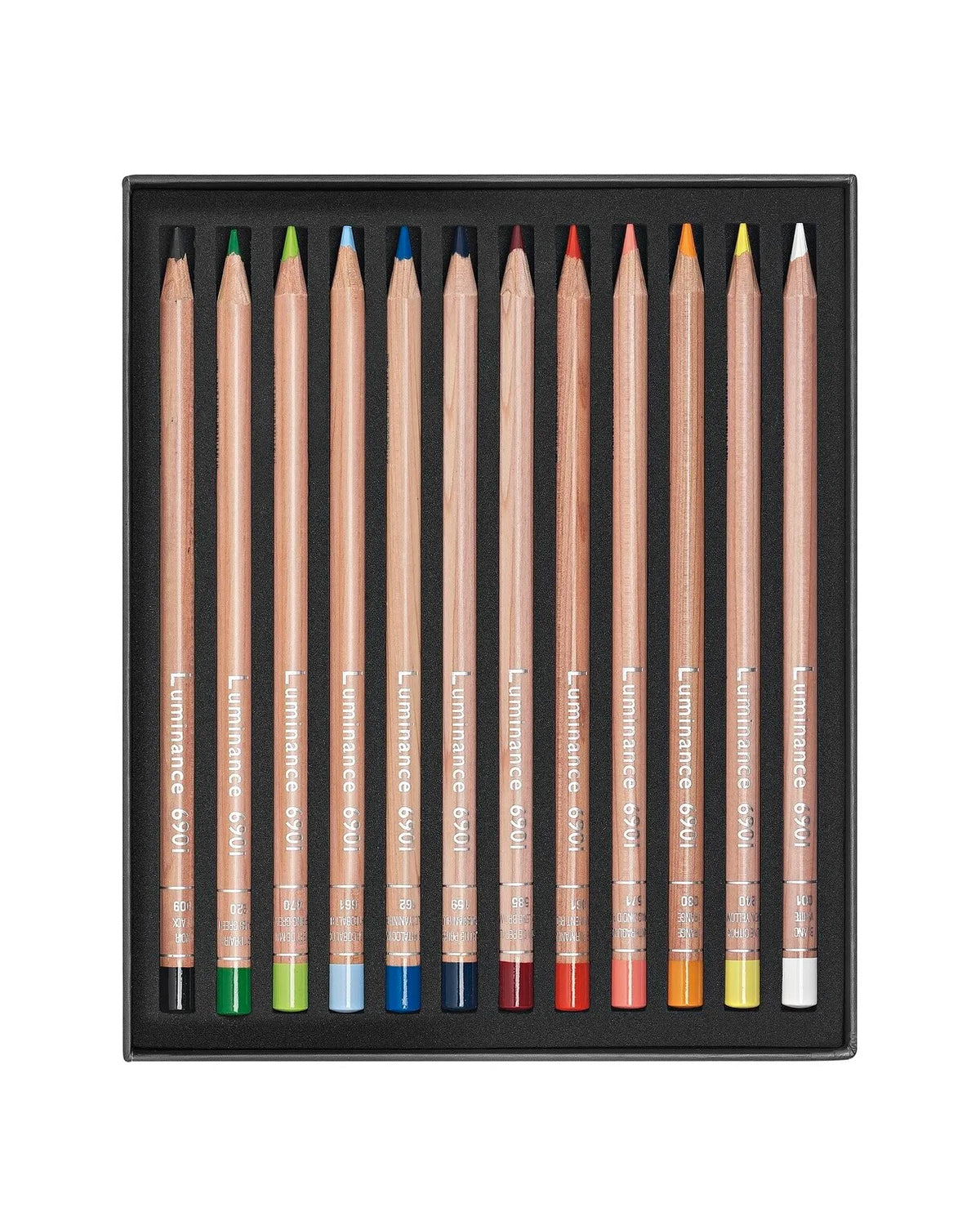 Caran d'Ache Luminance 6901 Artist Colour Pencils, Set of 12