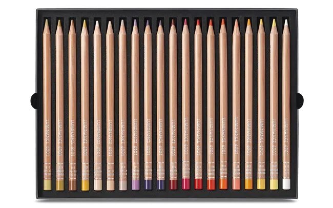 Caran d'Ache Luminance 6901 Artist Colour Pencils, Set of 40