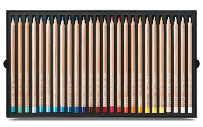 Caran d'Ache Luminance 6901 Artist Colour Pencils, Set of 76