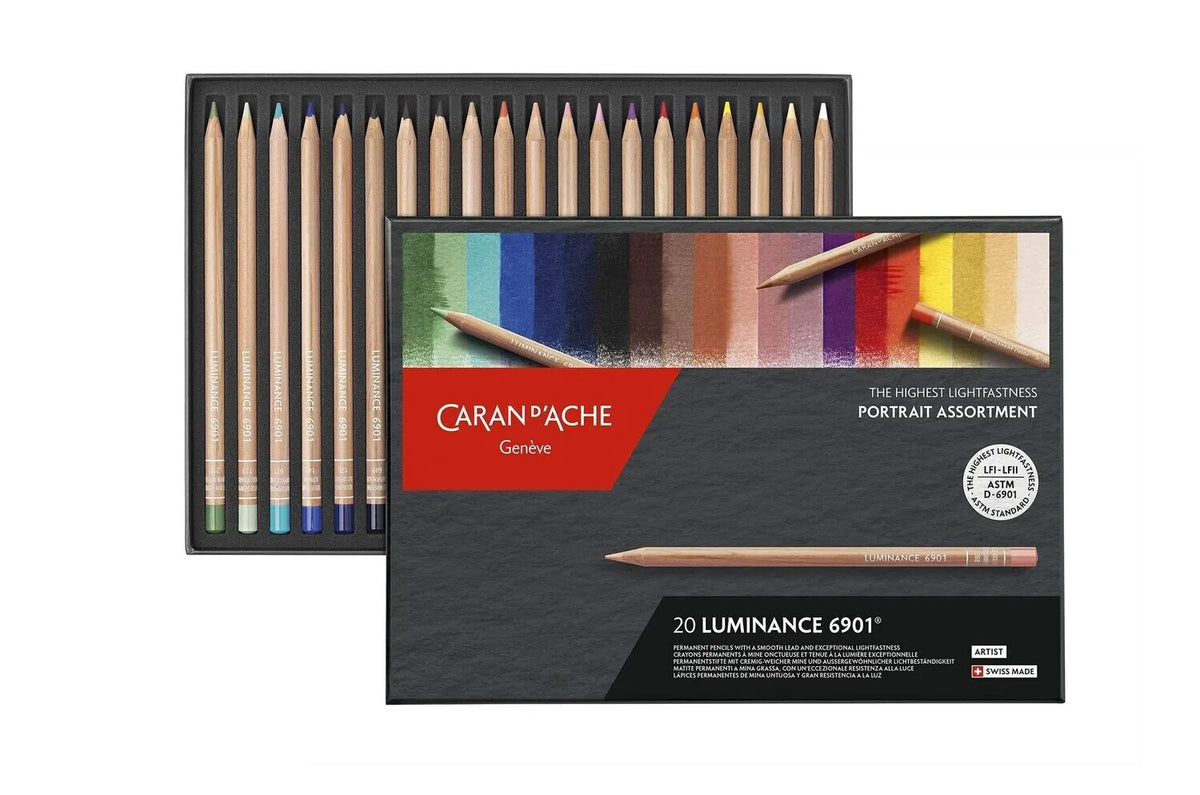 Caran d'Ache Artist Luminance Portrait Colour, 20 Shades