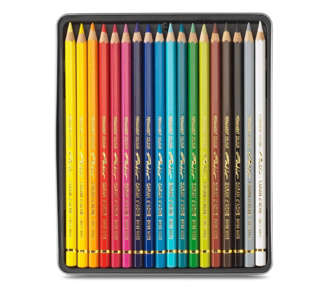 Caran d'Ache Pablo Colour Pencils, 18 Shades