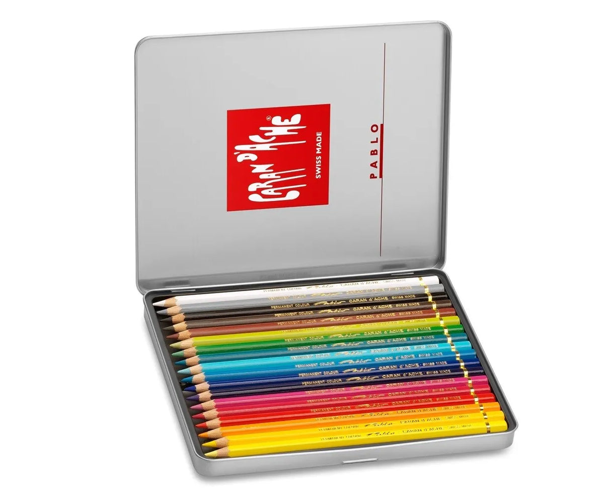 Caran d'Ache Pablo Colour Pencils, 18 Shades