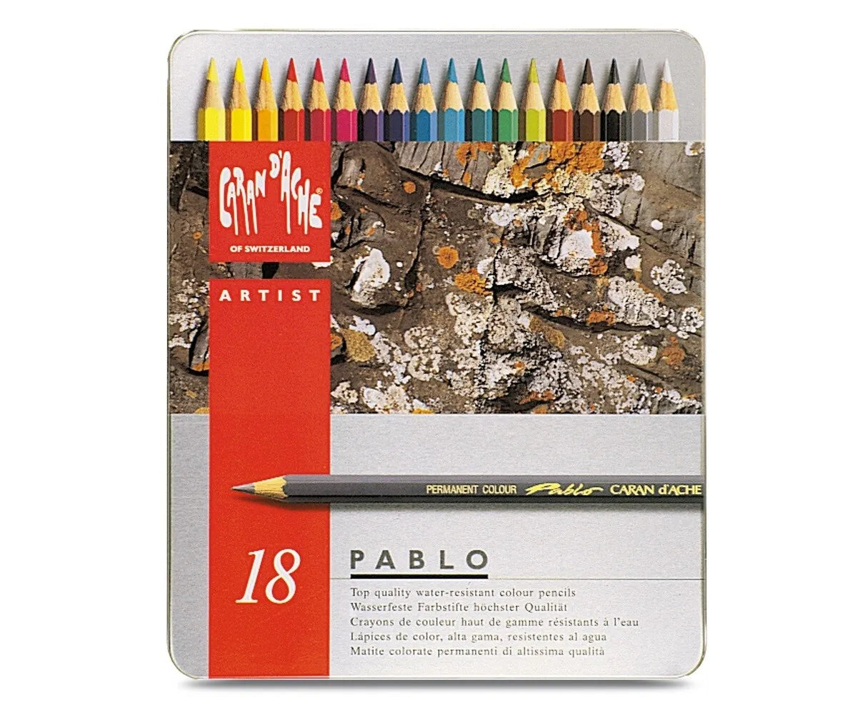 Caran d'Ache Pablo Colour Pencils, 18 Shades