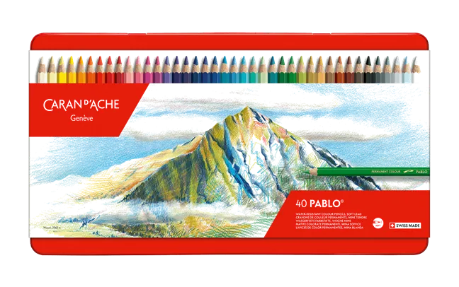 Caran d'Ache Pablo Colour Pencils, 40 Shades