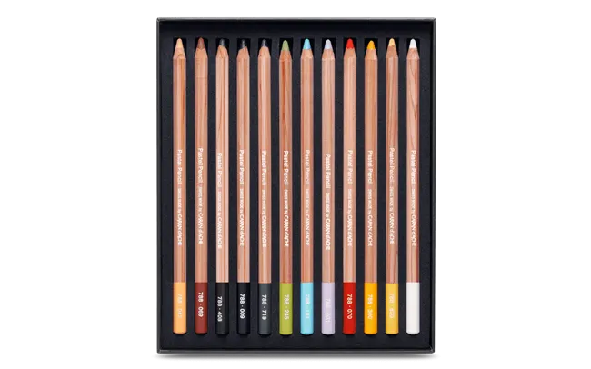 Caran d'Ache Artist Pastel Pencils, 12 Shades