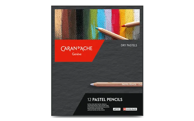 Caran d'Ache Artist Pastel Pencils, 12 Shades