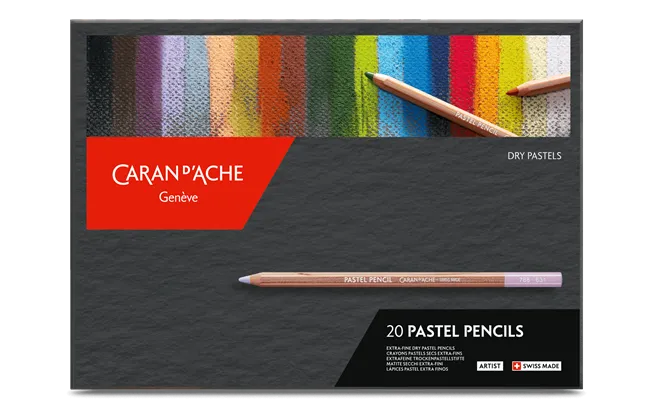 Caran d'Ache Artist Pastel Pencils, 20 Shades