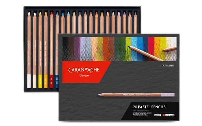 Caran d'Ache Artist Pastel Pencils, 20 Shades
