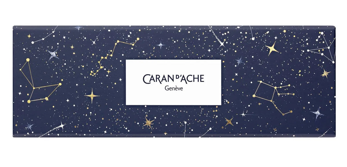 Caran d'Ache Cosmic Blue Special Edition 10 Metallic Colour Pencils Set