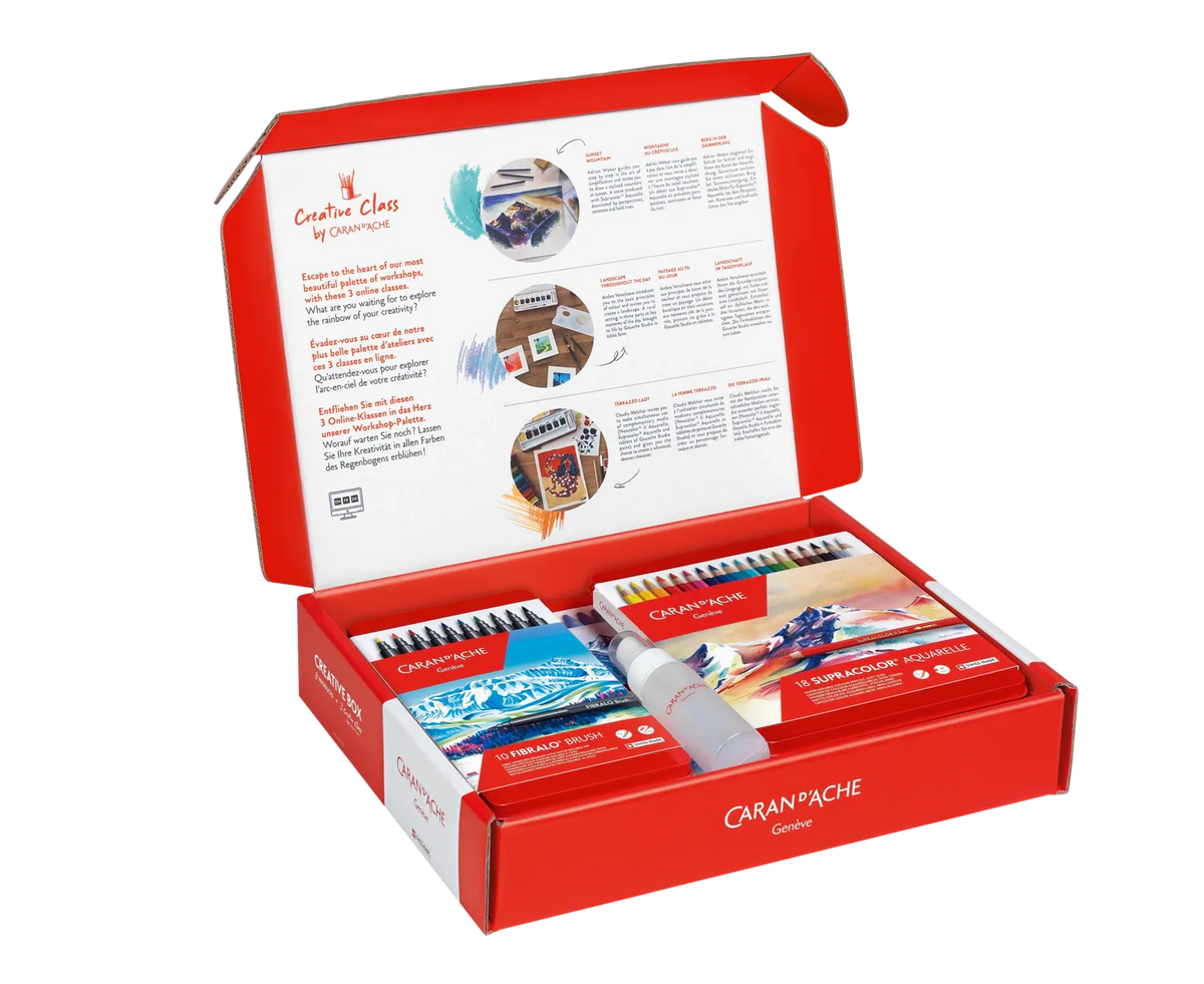 Caran d'Ache Creative Box with 3 Online Classes