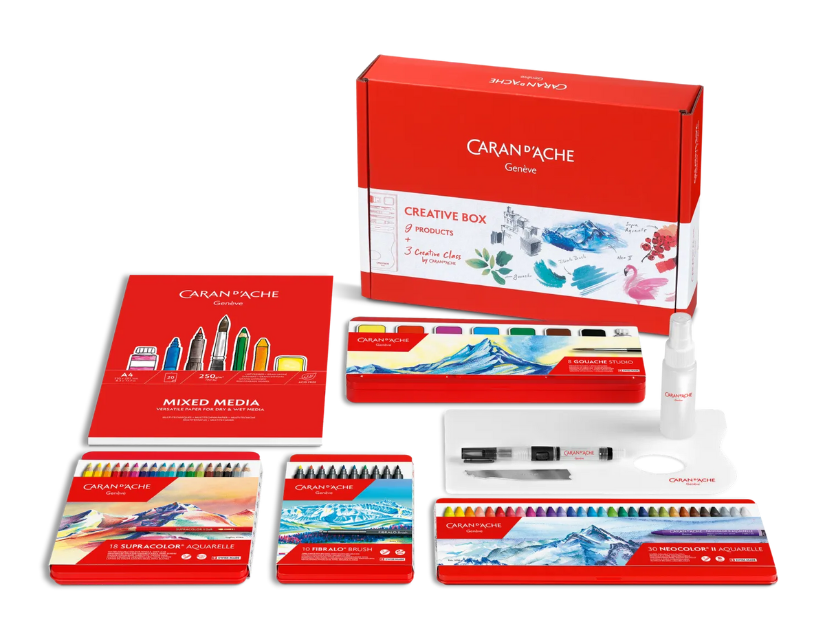 Caran d'Ache Creative Box with 3 Online Classes