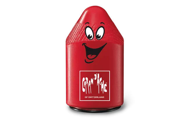 Caran d'Ache Double Pencil Sharpener, Red Plastic