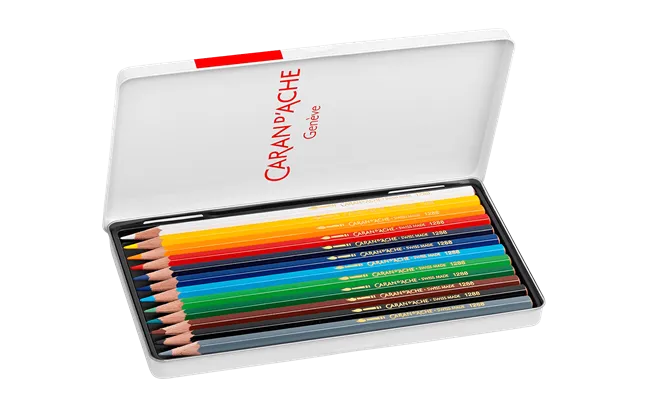 Caran d'Ache Fancolor Colour Pencils, 12 Assorted