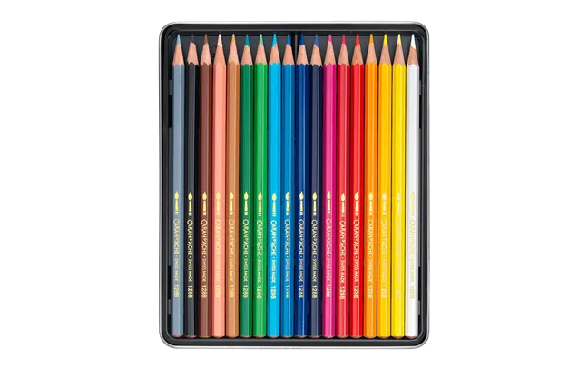 Caran d'Ache Fancolor Colour Pencils, 18 Assorted