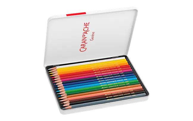 Caran d'Ache Fancolor Colour Pencils, 18 Assorted