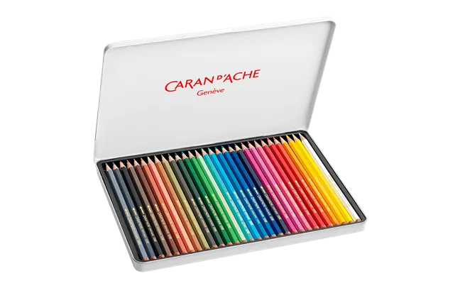 Caran d'Ache Fancolor Colour Pencils, 30 Assorted