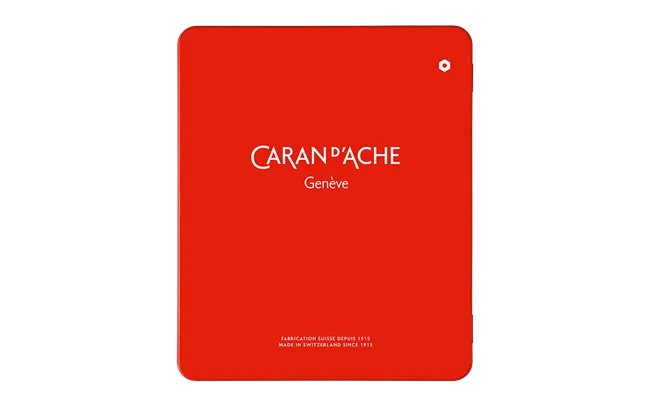 Caran d'Ache Fibralo Brush Markers, 15 Shades Metal Box