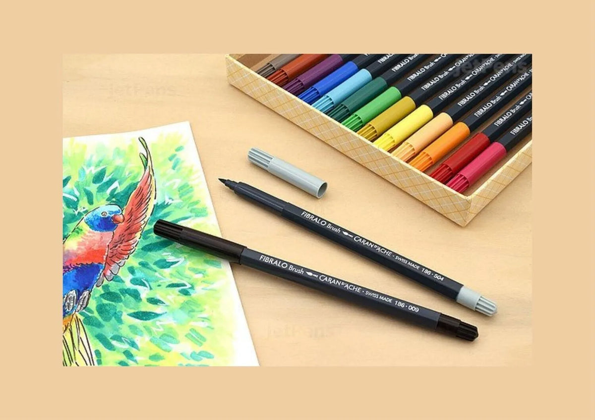 Caran d'Ache Fibralo Brush Fibre Tipped Pen - Open Stock