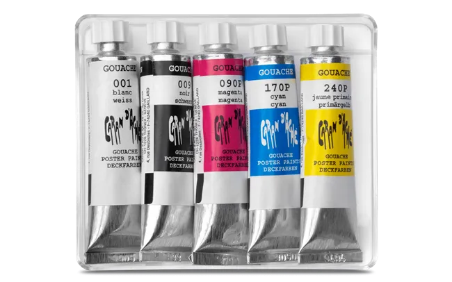 Caran d'Ache Gouache Studio, 5 Tubes of 10 ml