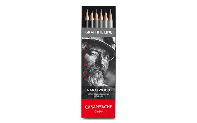 Caran d'Ache Grafwood Graphite Pencil Set of 6
