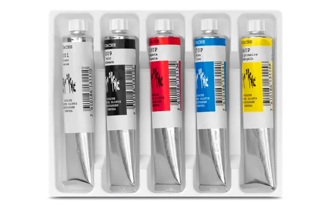 Caran d'Ache Gouache Studio, 5 Tubes of 21 ml