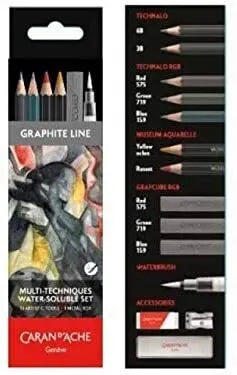 Caran d'Ache Graphite Line Multi Technic Water-Soluble Set