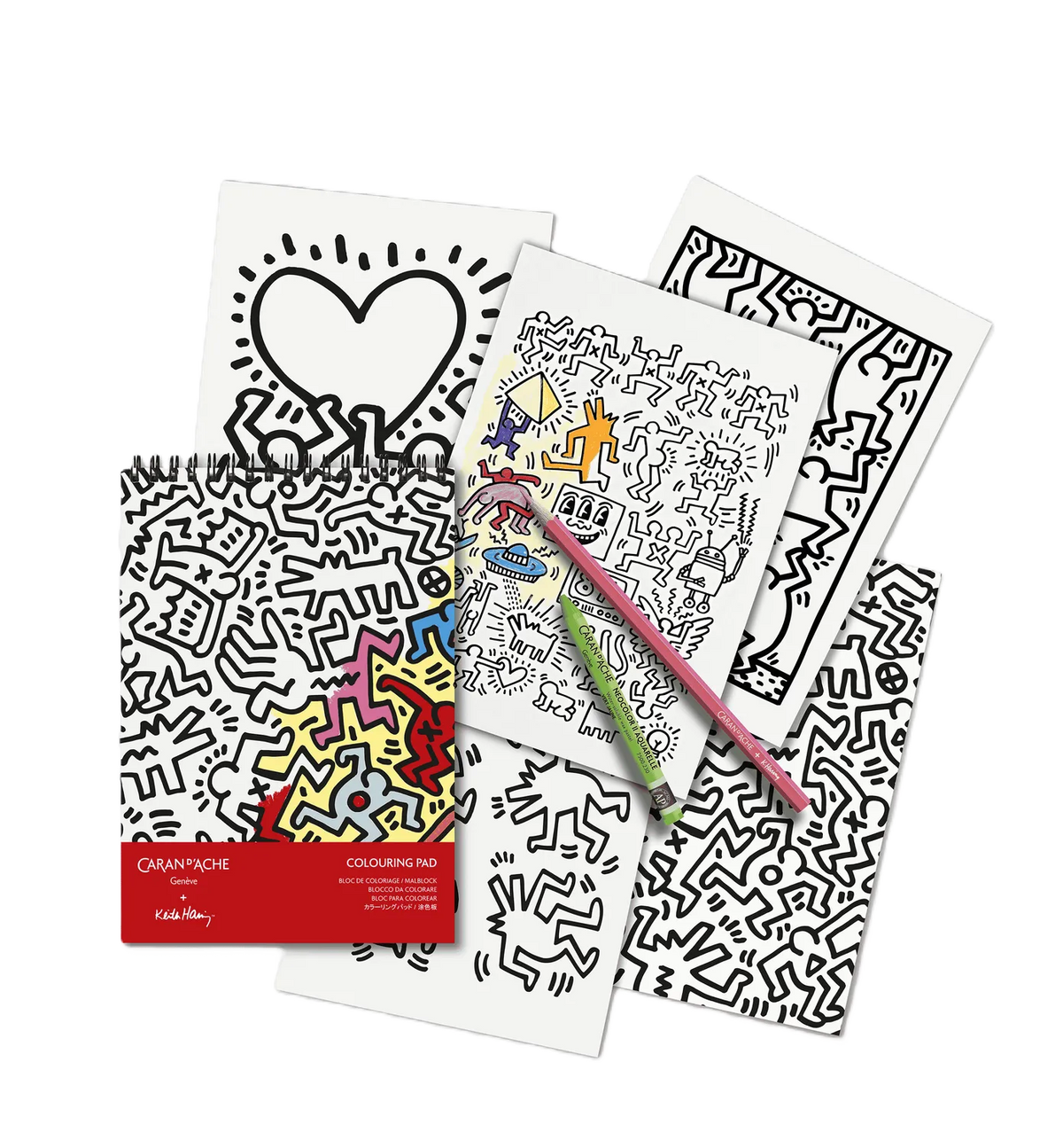 Caran d'Ache Keith Haring Colouring Pad