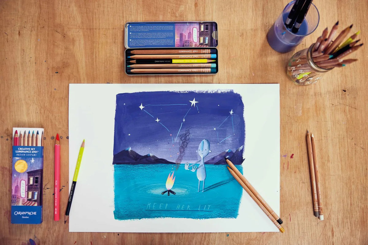 Caran d'Ache Luminance 6901 Creative Set - Oliver Jeffers Special Edition