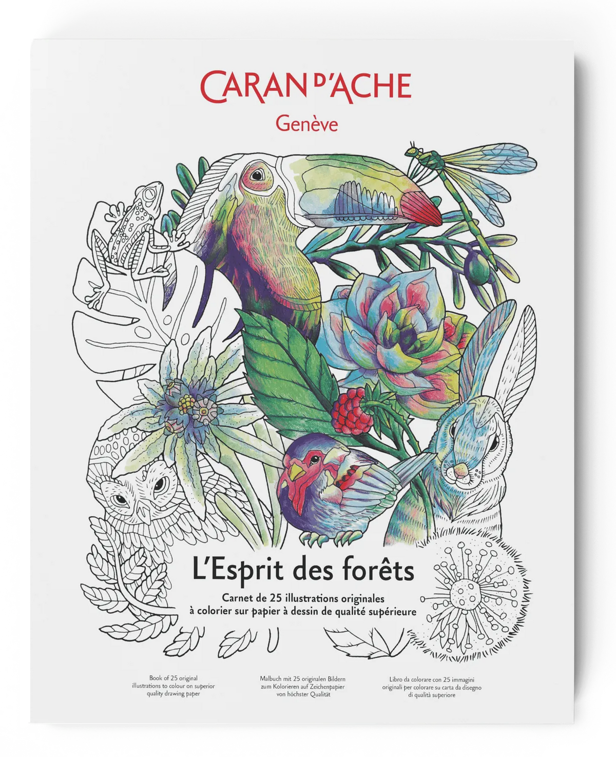 Caran d'Ache L'Esprit des Forets A4 Colouring Book